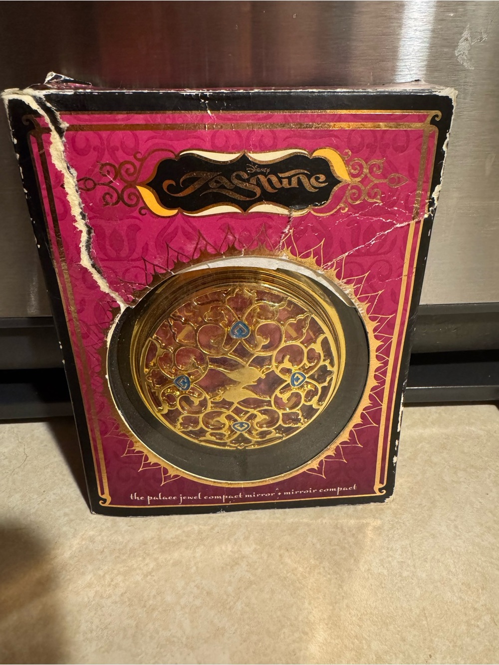 Disney Jasmine Palace Compact Mirror - Gold with Blue Accents